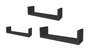 Moblekit Set de 3 Estantes ISAR Negro