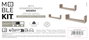 Moblekit Set de 3 Estantes ISAR Negro