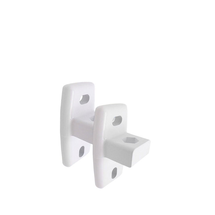 Micel Soportes pared toldo modelo TLD02 de aluminio blanco