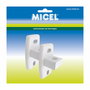 Micel Soportes pared toldo modelo TLD02 de aluminio blanco