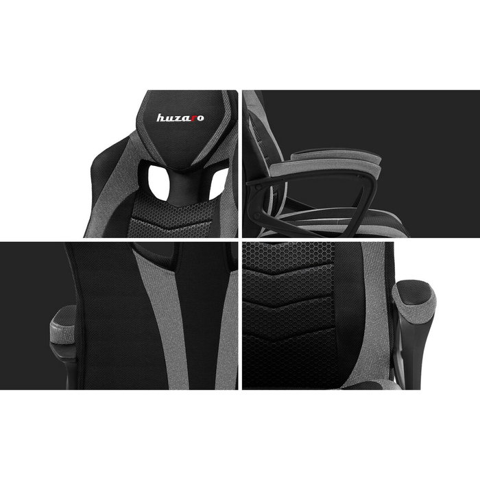 Silla Gaming Huzaro FORCE 2.5 Negro Gris Silla Gaming Huzaro FORCE 2.5 Negro Gris