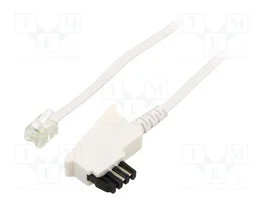 GOOBAY Cable telefónico RJ11 y TAE F de 10m