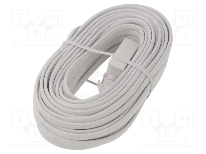 GOOBAY Cable telefónico RJ11 y TAE F de 10m