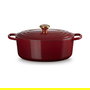 Le Creuset 21178319494441 Signature Roaster Oval, 6.3 L, Rojo Rhone, Hierro Fundido Esmaltado, Apta para Inducción y Lavavajillas