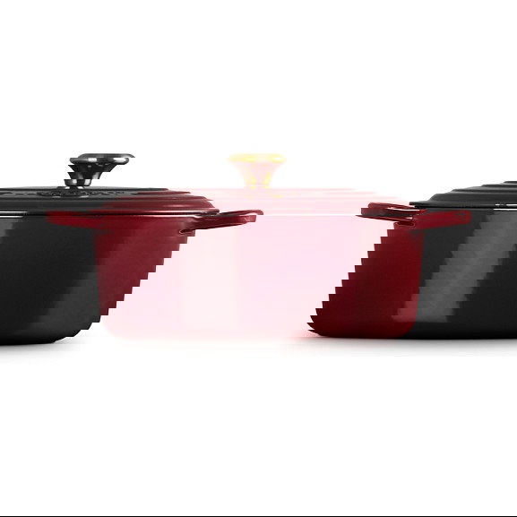 Le Creuset 21178319494441 Signature Roaster Oval, 6.3 L, Rojo Rhone, Hierro Fundido Esmaltado, Apta para Inducción y Lavavajillas