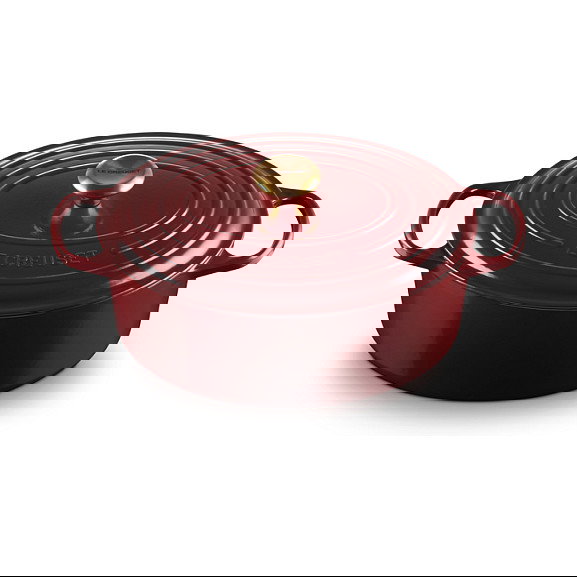 Le Creuset 21178319494441 Signature Roaster Oval, 6.3 L, Rojo Rhone, Hierro Fundido Esmaltado, Apta para Inducción y Lavavajillas