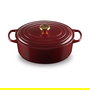 Le Creuset 21178319494441 Signature Roaster Oval, 6.3 L, Rojo Rhone, Hierro Fundido Esmaltado, Apta para Inducción y Lavavajillas