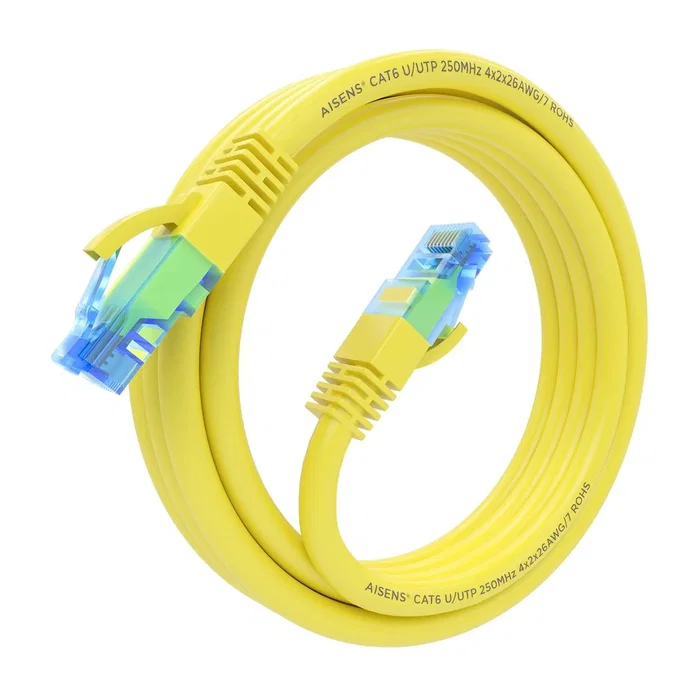 Aisens Cable de Red Cat.6 UTP AWG26 CCA 2m Amarillo