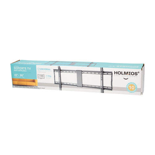 Holmios Soporte de TV fijo con sistema antirrobo 43-90 pulgadas