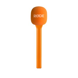 Rode Interview GO Adaptador Inalámbrico para Micrófono de Mano Compacto con Antiviento Naranja