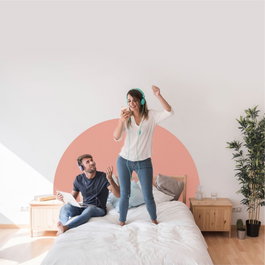 Wallity MB-00109 Sticker Decorativo de Pared Vinilo 100 x 60 cm