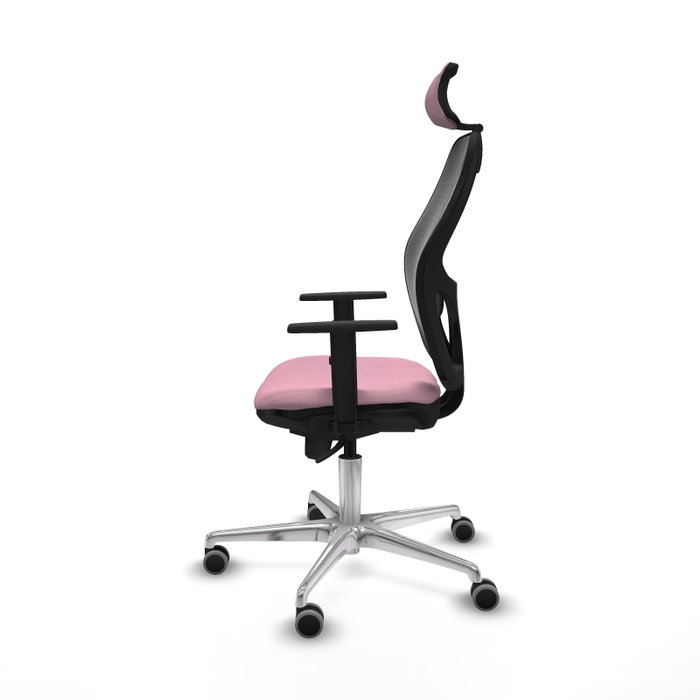 PIQUERAS Y CRESPO Silla de oficina Jorquera Rosa y Negro