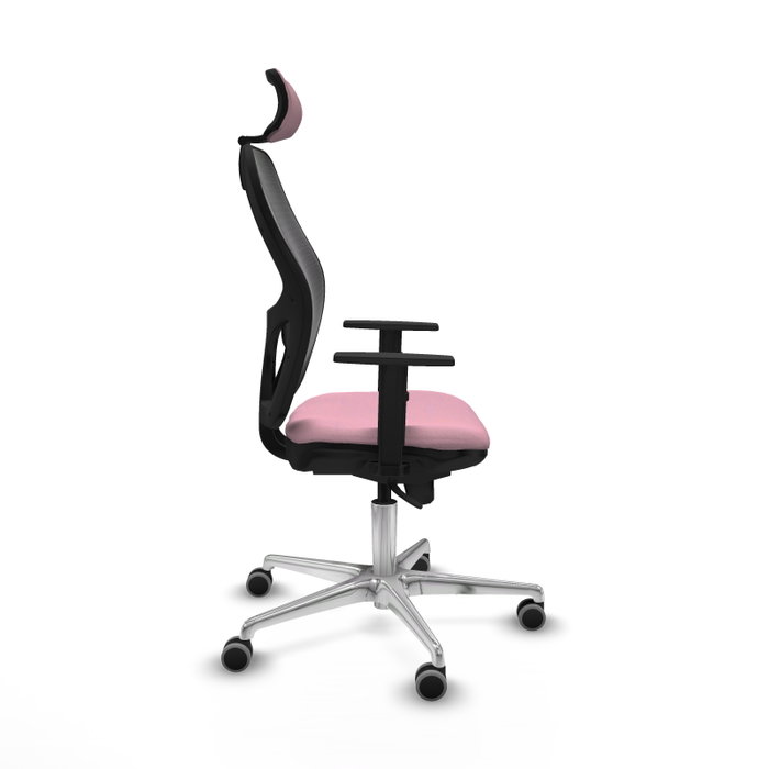 PIQUERAS Y CRESPO Silla de oficina Jorquera Rosa y Negro