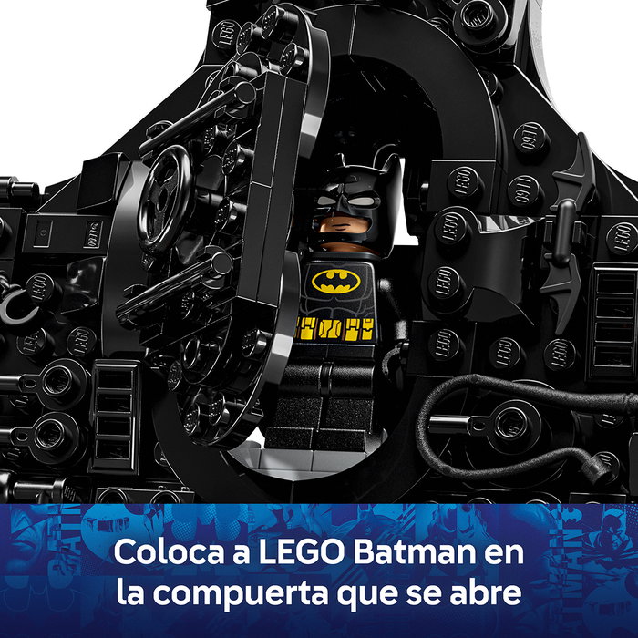 LEGO 76330 DC Batman Logotipo de Batman Set Coleccionable con 678 Piezas, 2 Minifiguras y Símbolo para Montar o Colgar para +12 Años