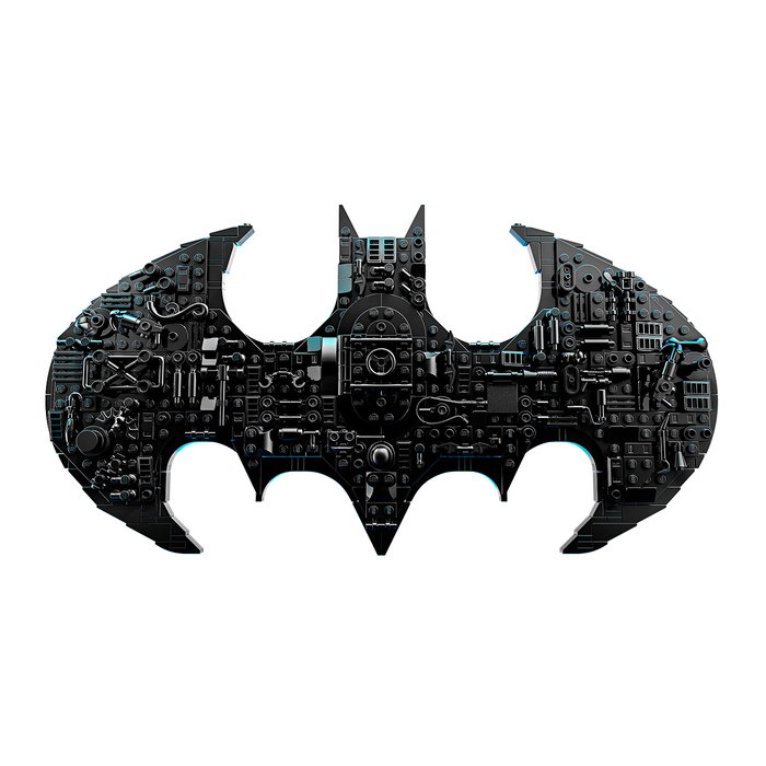 LEGO 76330 DC Batman Logotipo de Batman Set Coleccionable con 678 Piezas, 2 Minifiguras y Símbolo para Montar o Colgar para +12 Años
