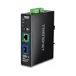 TRENDnet TI-BF711SFP Industrial Medienkonverter 10G SFP+ auf 10G PoE++