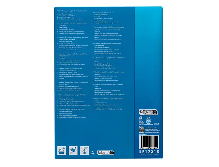 Q-connect copy Papel Fotocopiadora Economy Din A3 80 Gramos Paquete 500 Hojas Certificado PEFC