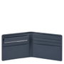 Piquadro Akron Cartera de cuero Azul para hombres