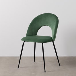 Silla Verde Tejido-Metal Contract 49 X 60 X 81 cm (Set de 4)