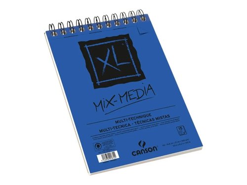 Canson Bloc de dibujo XL Mix Media grano medio A5 15 hojas 300 g/m²