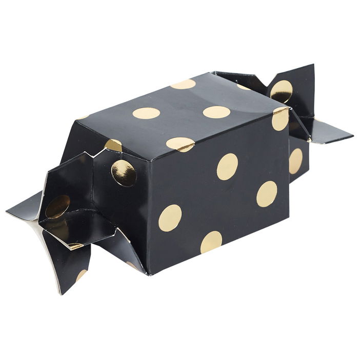 Party Time Juego de 4 Cajas Regalo Caramelo para Fiestas 6x6x9 cm