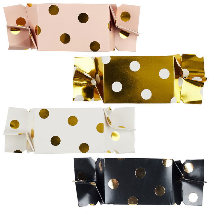 Party Time Juego de 4 Cajas Regalo Caramelo para Fiestas 6x6x9 cm