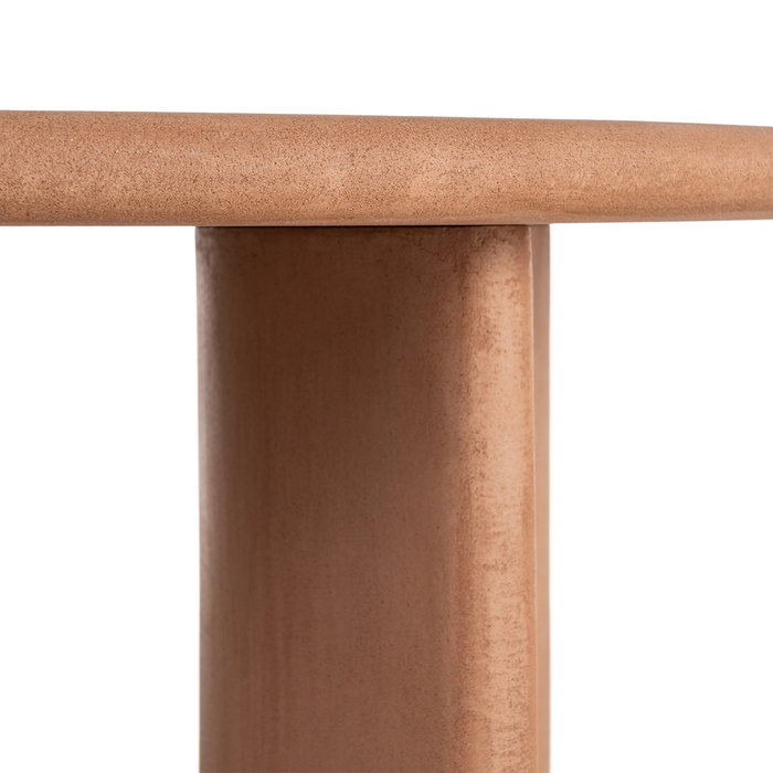 Mesa Centro Teja Dm-Microcemento Salón 80 X 80 X 38,50 cm