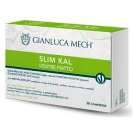 GIANLUCA MECH MECHBODYFLAT Slim Kal Ventre Plano 30 Comprimidos - Alga Wakame y Jengibre para Gases Intestinales y Control de Peso
