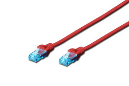 Digitus CAT 5e U-UTP patch cord 0,5 m rojo
