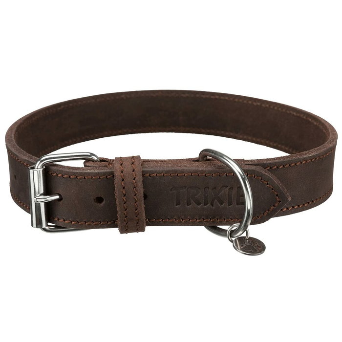 Collar para Perro Trixie Rustic Marrón oscuro L 48-56 cm Collar para Perro Trixie Rustic Marrón oscuro L 48-56 cm