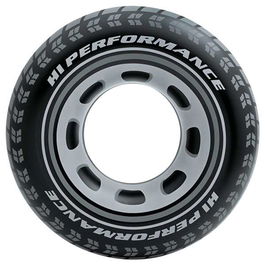 Intex Flotador hinchable Rueda - Negro, Ø 91 cm
