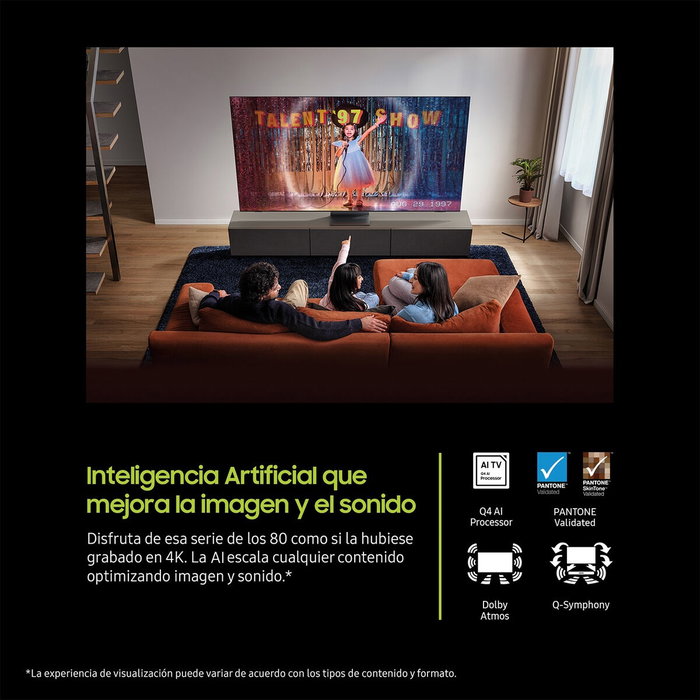 Samsung TV 75 pulg. QLED Q8F 4K Vision AI Smart TV 2025 TQ75Q8FAAUXXC Samsung TV 75 pulg. QLED Q8F 4K Vision AI Smart TV 2025 TQ75Q8FAAUXXC