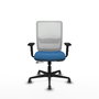PIQUERAS Y CRESPO Silla de oficina Haches Azul claro y Blanco
