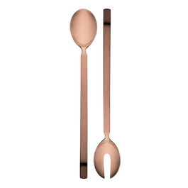 Alessi 4180/14 Cubiertos Ensalada Acero Inoxidable 18/10 Dry Diseño Achille Castiglioni