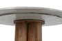 DKD Home Decor Mesa Redonda de Comedor de Acacia y Mármol
