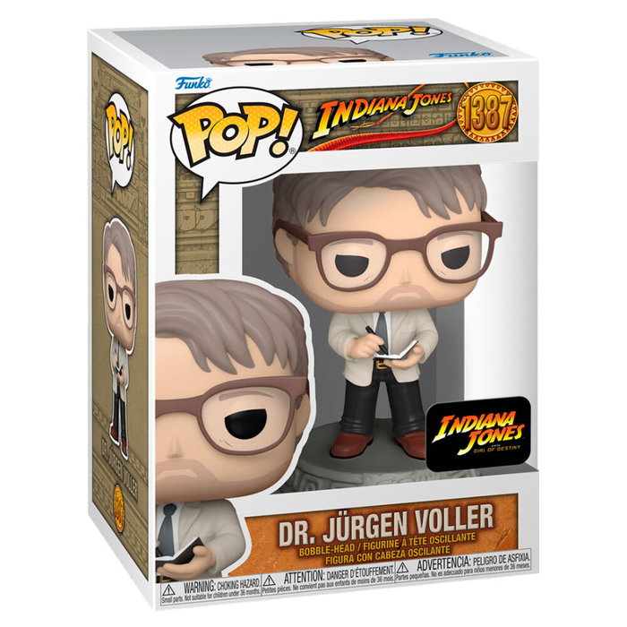 Funko Figura POP Indiana Jones Dr Jurgen Voller Vinilo 9cm Caja Regalo
