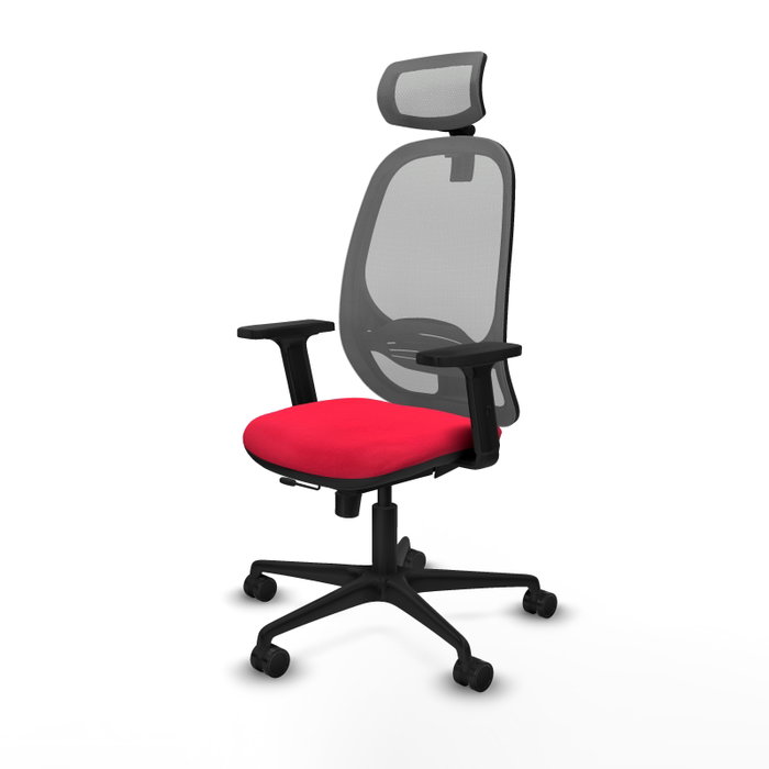 PIQUERAS Y CRESPO Silla de oficina Cilanco con mecanismo Sincro/Traslack, Rojo y Gris PIQUERAS Y CRESPO Silla de oficina Cilanco con mecanismo Sincro/Traslack, Rojo y Gris