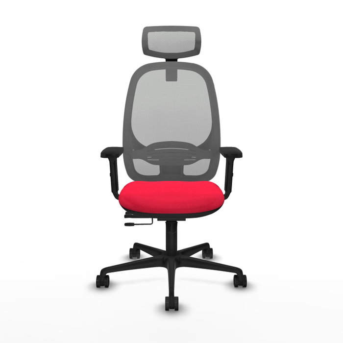 PIQUERAS Y CRESPO Silla de oficina Cilanco con mecanismo Sincro/Traslack, Rojo y Gris PIQUERAS Y CRESPO Silla de oficina Cilanco con mecanismo Sincro/Traslack, Rojo y Gris