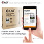 Club 3D Cable HDMI 2.1 Ultra High Speed 10K HDR 1m CAC-1371