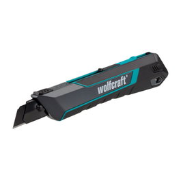 Wolfcraft Cúter Profesional Doble Función 18 mm con Cuchilla Pro Sharp para Diestros y Zurdos