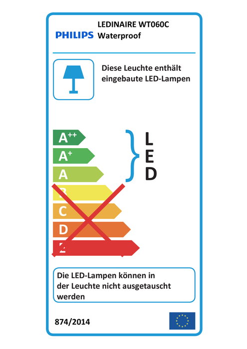 Philips Ledinaire Waterproof Gen4 PHI WT060C LED56S/840 PSU L1500 Philips Ledinaire Waterproof Gen4 PHI WT060C LED56S/840 PSU L1500