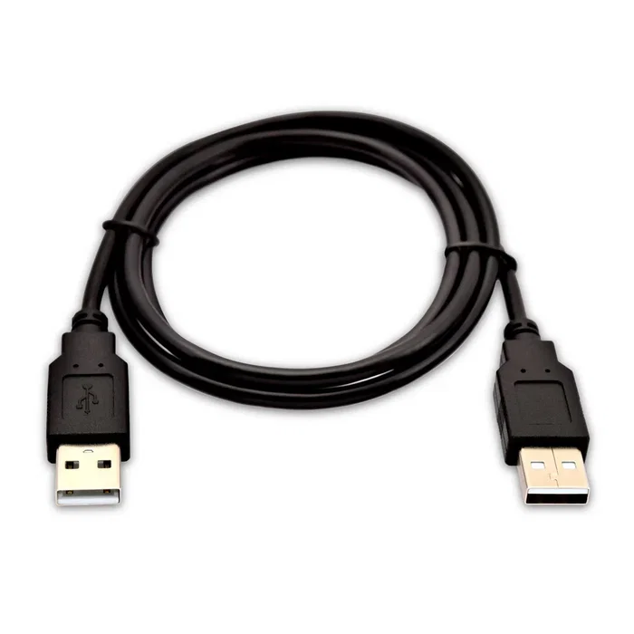 V7 Cable USB V7USB2AA-01M-1E, USB-A Macho a USB-A Macho, 1 m, USB 1.0 (480 Mbit/s), Negro