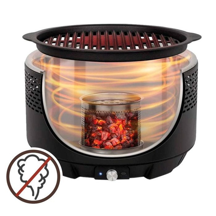 Aktive Barbacoa Redonda Sin Humo Negro D34 cm Aktive Barbacoa Redonda Sin Humo Negro D34 cm