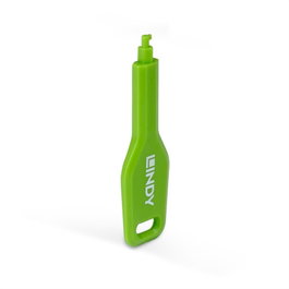 Lindy 47911 Bloqueador de Puerto SFP, Llave de Seguridad, Verde, ABS, 1 Unidad