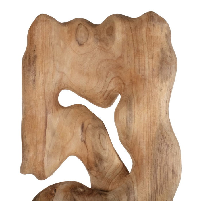 DKD Home Decor Escultura Suar y Hierro Tallado Natural y Negro 26x30x90 cm DKD Home Decor Escultura Suar y Hierro Tallado Natural y Negro 26x30x90 cm