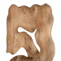 DKD Home Decor Escultura Suar y Hierro Tallado Natural y Negro 26x30x90 cm