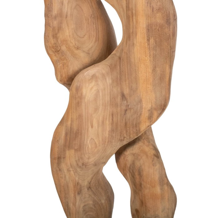 DKD Home Decor Escultura Suar y Hierro Tallado Natural y Negro 26x30x90 cm DKD Home Decor Escultura Suar y Hierro Tallado Natural y Negro 26x30x90 cm