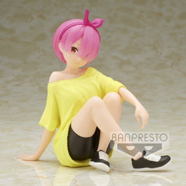 BANPRESTO Figura Ram Training Style Relax Time Re:Zero Starting Life in Another World 14cm