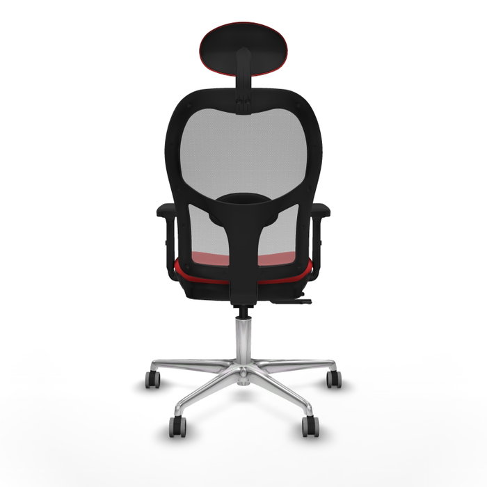 PIQUERAS Y CRESPO Silla de oficina Jorquera con mecanismo Sincro/Traslack, Rojo y Gris PIQUERAS Y CRESPO Silla de oficina Jorquera con mecanismo Sincro/Traslack, Rojo y Gris