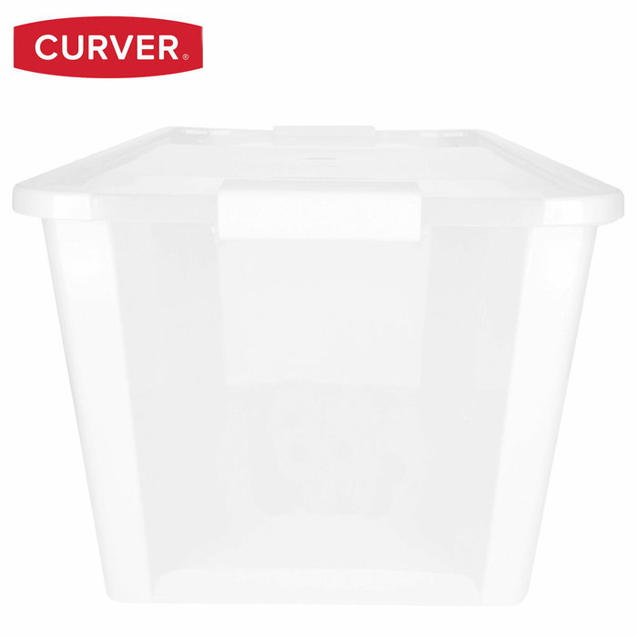 Caja de Almacenaje con Tapa Curver Blanco Plástico 40 L 55 x 28 x 35 cm (5 Unidades)